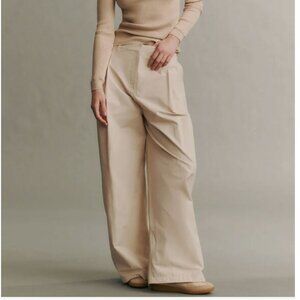 TWP Green St Mid Rise Wide Leg Pant in Light Khaki size 10 NWT $495
